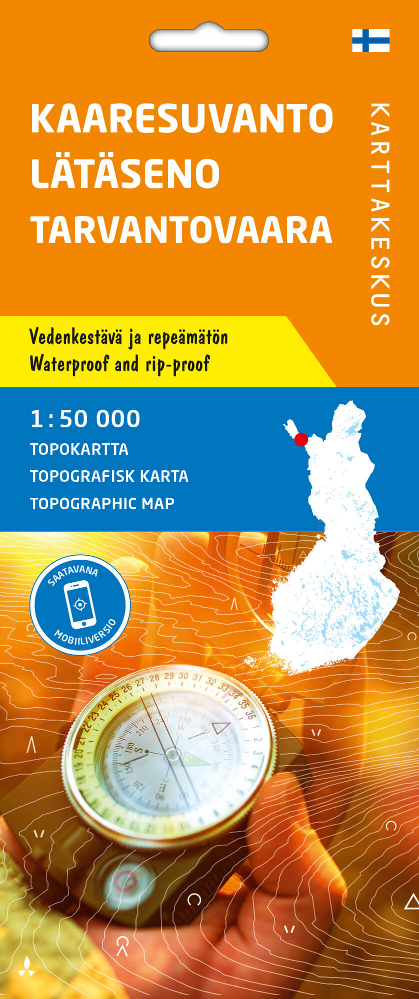 Kaaresuvanto L t seno Tarvantovaara Topokartta 1 50 000 Kartta